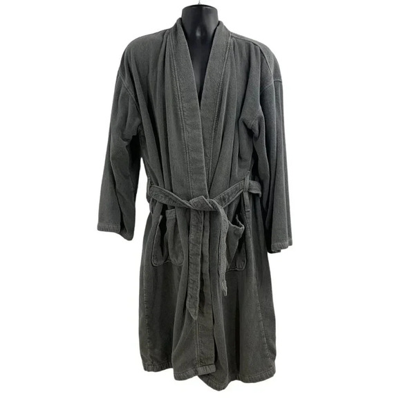 Polo Ralph Lauren Men's Terry Cloth 100% Mid Length Front Tie Robe Size‎ S/M - Picture 1 of 11